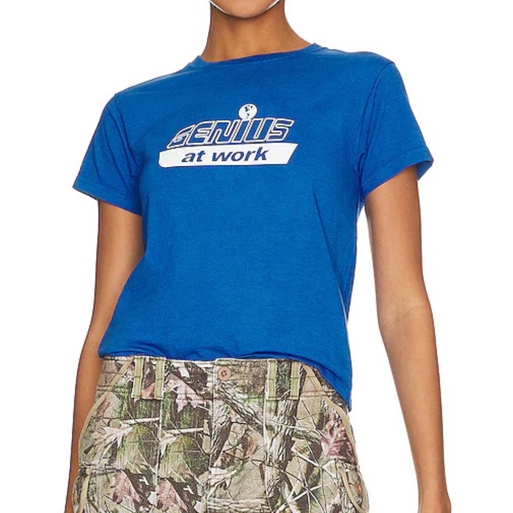 Guizio “Genius At Work” Tee – Blue XS - Picture 2 of 7